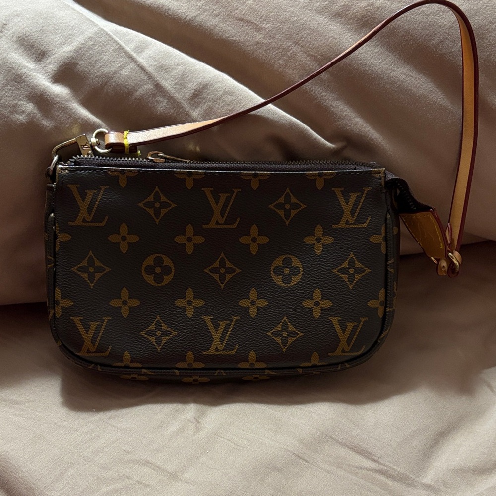 Louis Vuitton Brown Monogram Wristlet